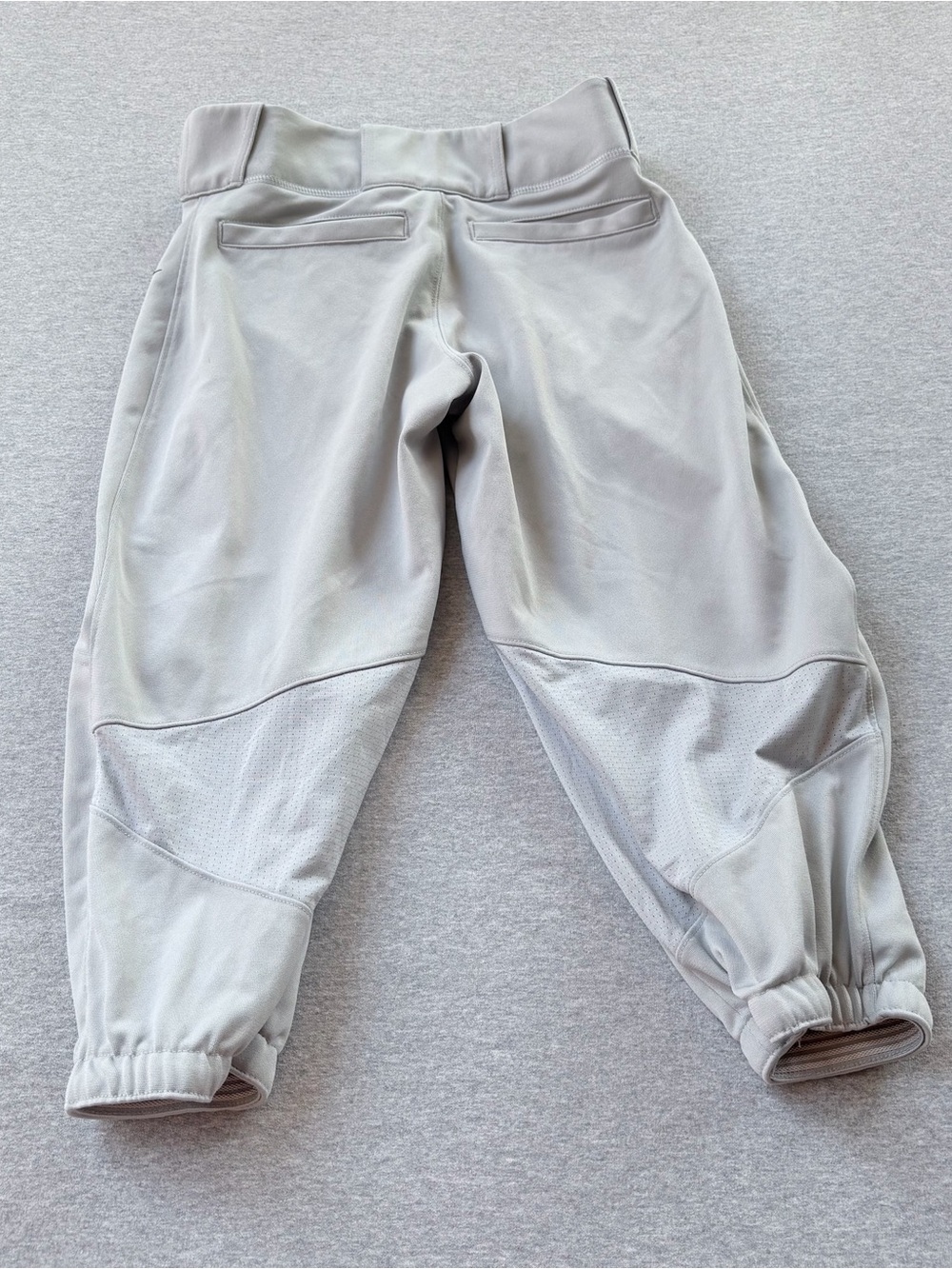 Nike BSBL High Baseball Pants Knickers Gray Men's Size L Belt Loop - Picture 2 of 9